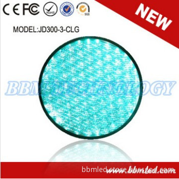 High Visibility Green Ball LED Semaforo Signals in Crossroad